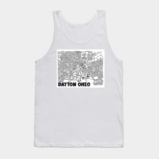 Dayton Ohio Map Art Tank Top